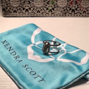 Kendra Scott Elyse Silver Ring in Platinum Drusy